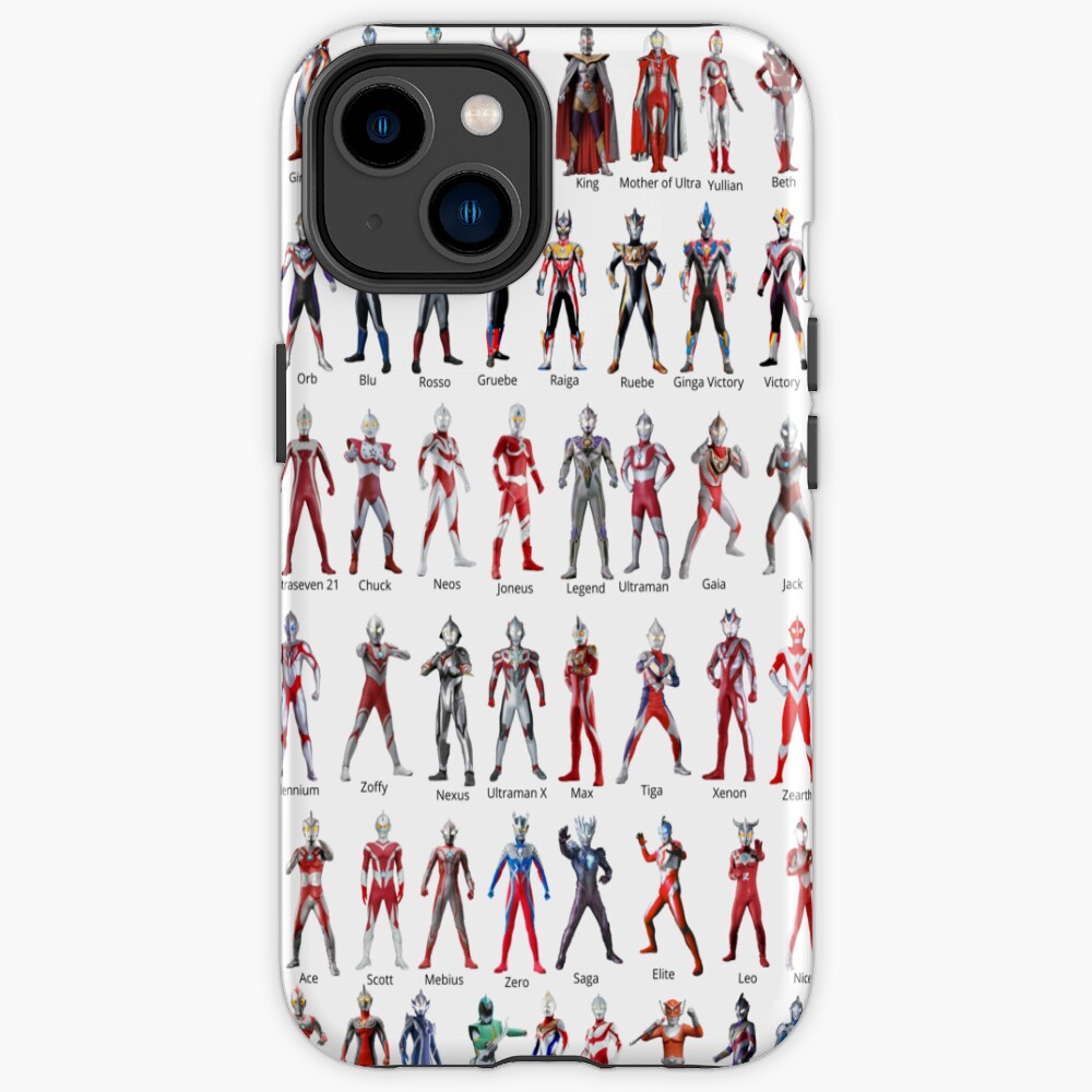 Line Ups Of Ultraman Iphone Case