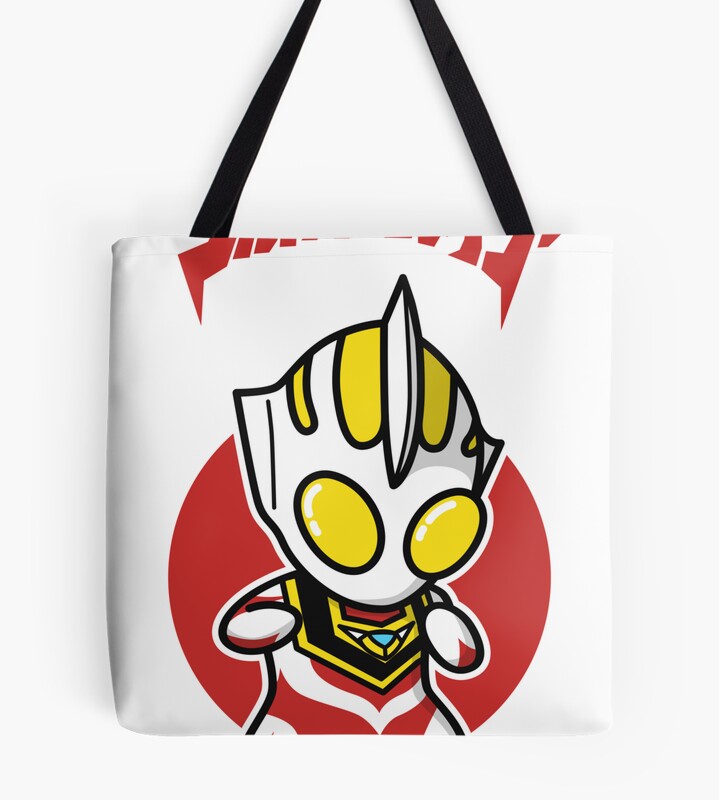 Ultraman Gaia Chibi Style Kawaii Tote Bag